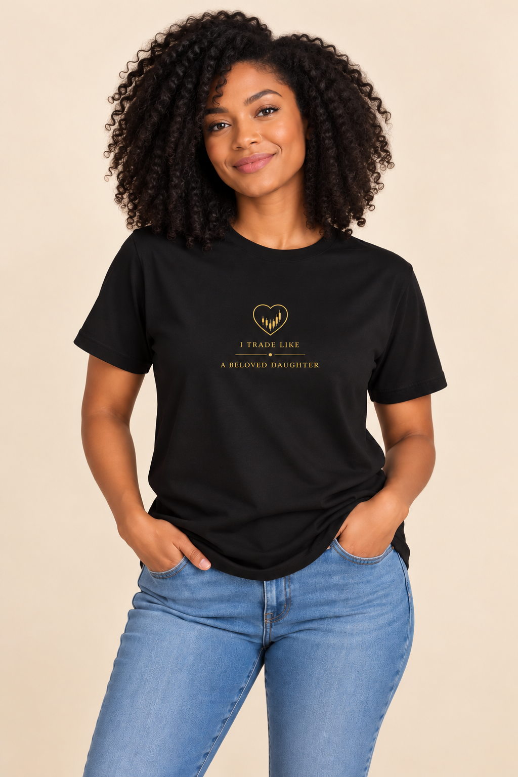 I Trade Like A Beloved Daughter Black Unisex T-shirt
