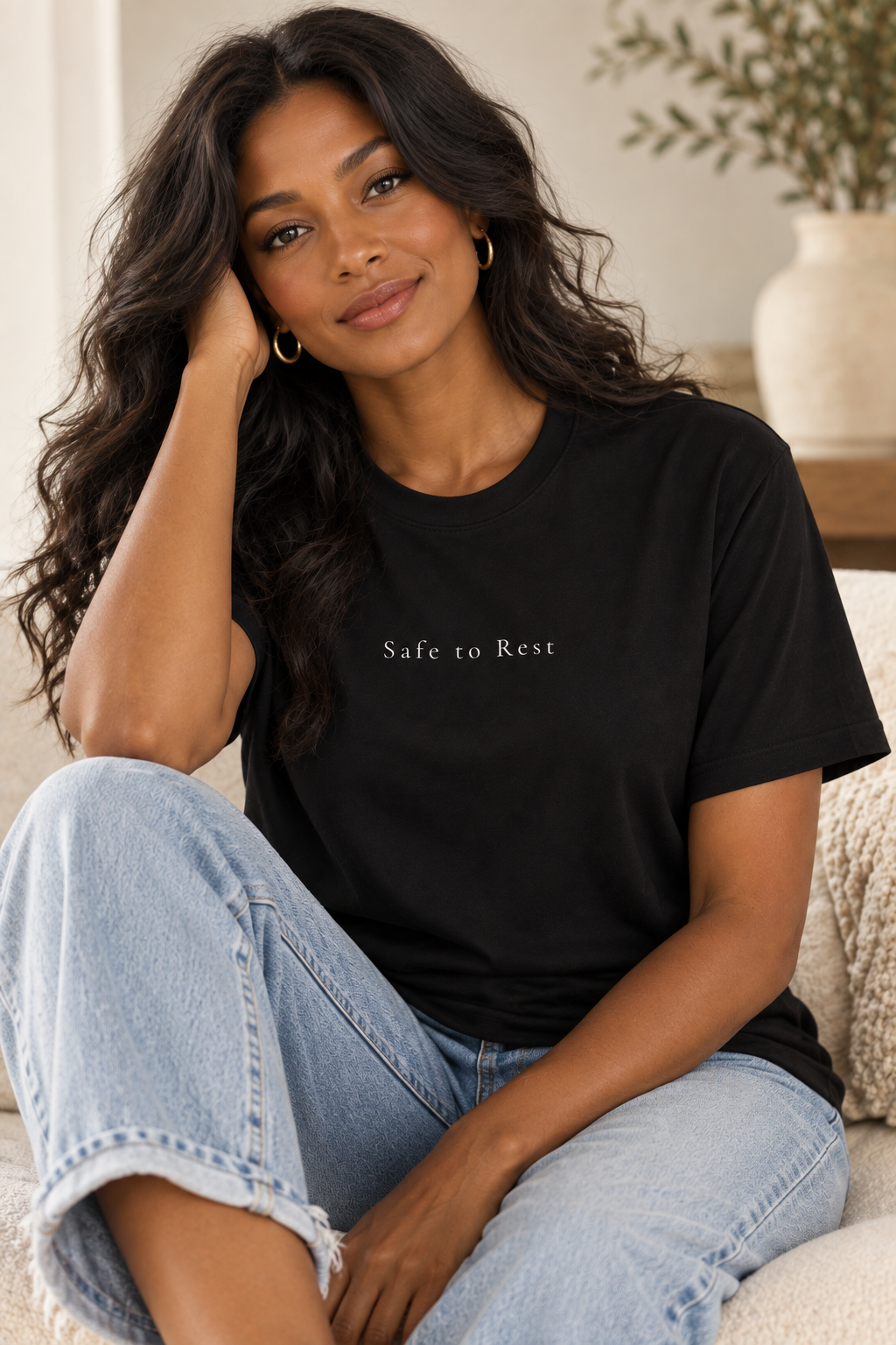 Safe to Rest Black Unisex T-Shirt