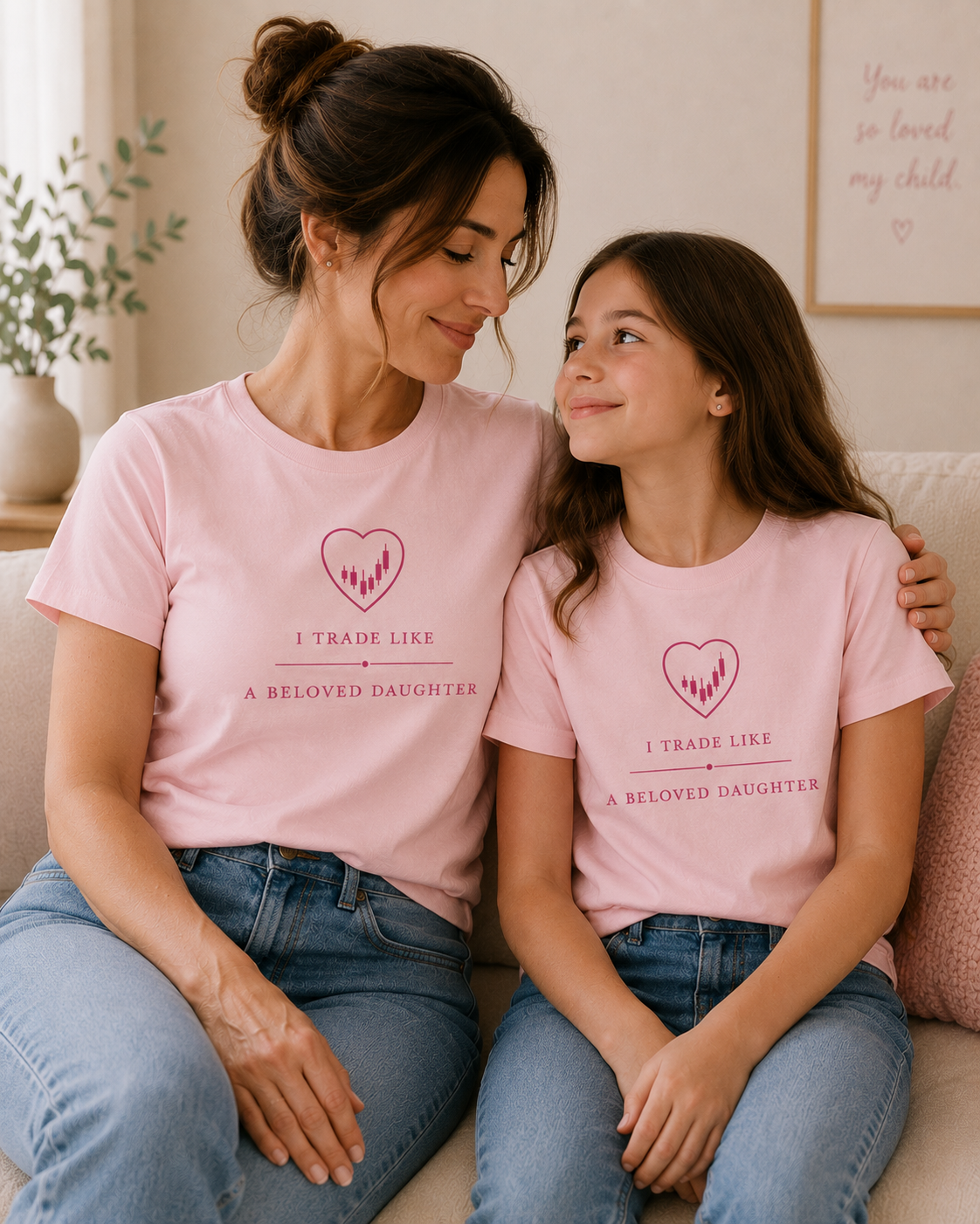 I Trade Like A Beloved Daughter Pink Unisex T-shirt